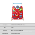 Top Sale Educational Wooden Baby Activity Walker For Wholesale Musical Learning